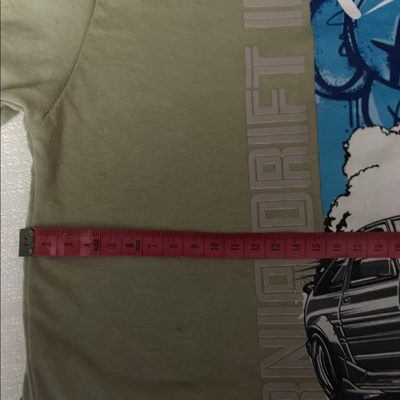 Kids Graphic Tee in Olive Green - Picture 4 of 5